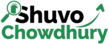 Shuvo Chowdhury SEO specialist logo with green branding, search icon, and growth arrow