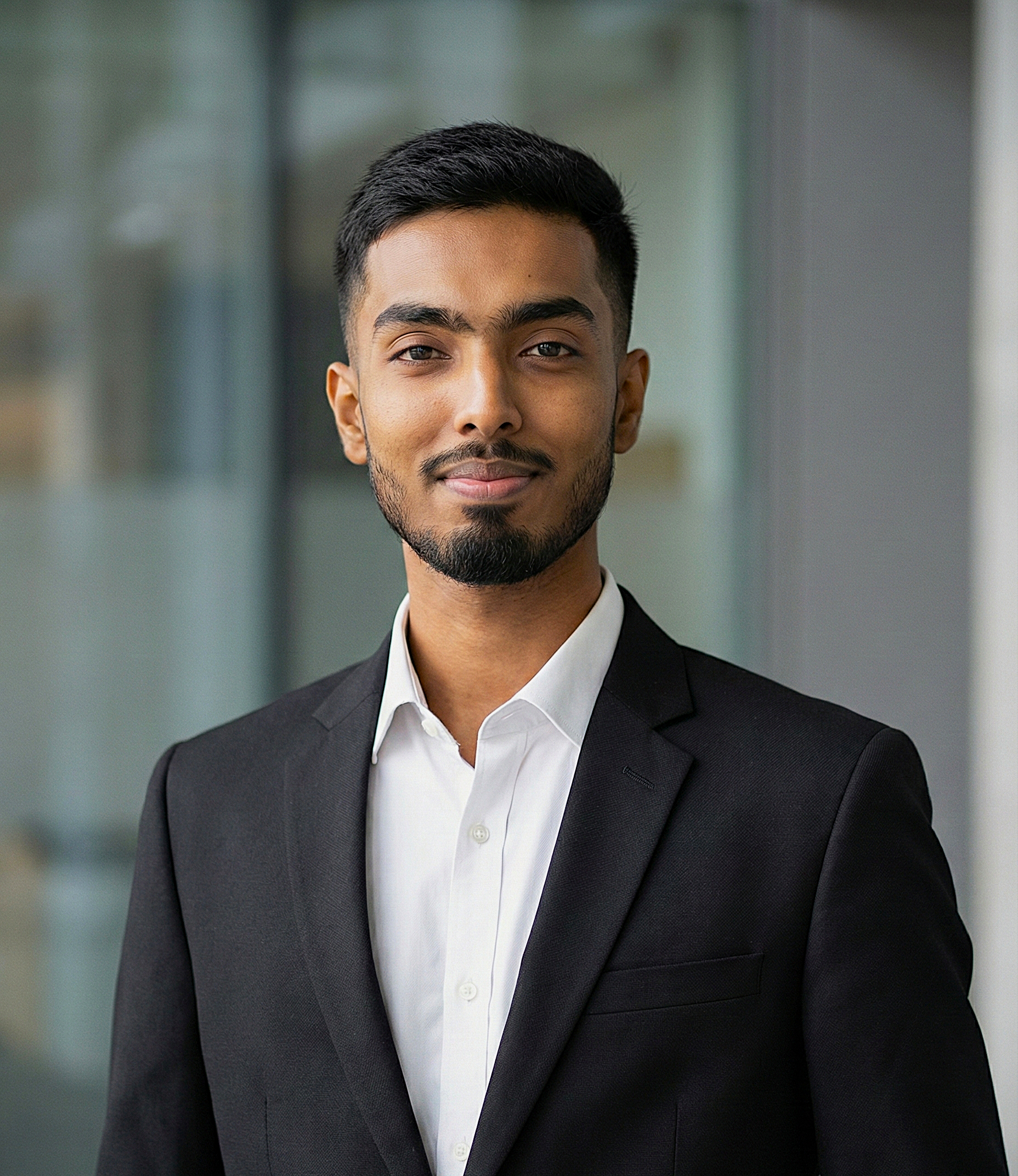Shuvo Chowdhury, SEO Specialist, working at his desk